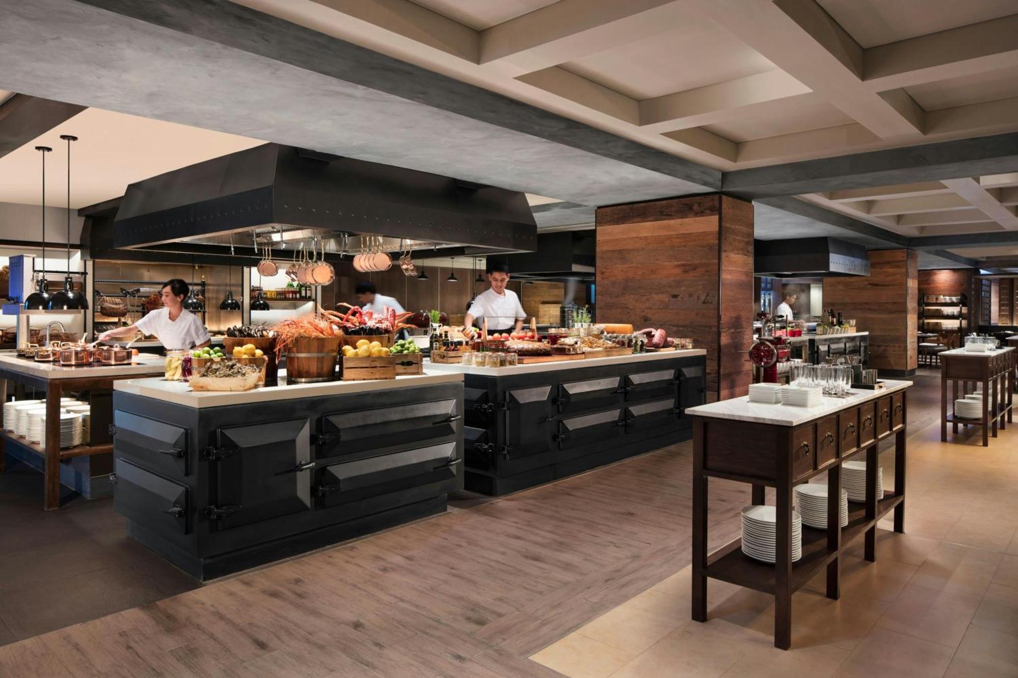 Bangkok Marriott Marquis Queens Park Exterior photo The kitchen at the restaurant